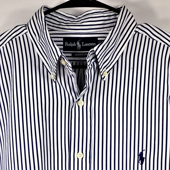 RALPH LAUREN Classic Fit Size: 16.f|L Button Down  #0113 - Picture 3 of 4
